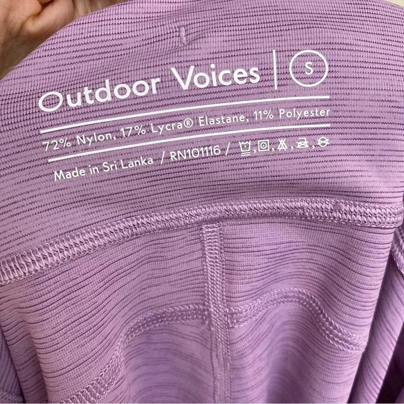 Outdoor Voices Women Purple Tech Sweat Pull On Stretchable Yoga Leggings S - Picture 9 of 13
